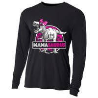 Mamasaurus TRex Matching Funny Mother Saurus Dinosaur Cooling Performance Long Sleeve Crew