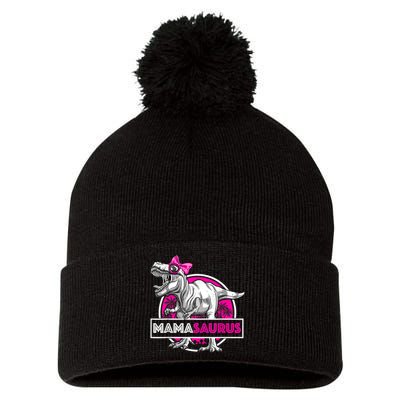 Mamasaurus TRex Matching Funny Mother Saurus Dinosaur Pom Pom 12in Knit Beanie
