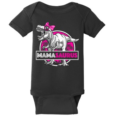 Mamasaurus TRex Matching Funny Mother Saurus Dinosaur Baby Bodysuit