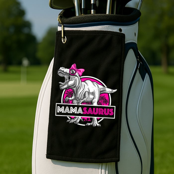 Mamasaurus TRex Matching Funny Mother Saurus Dinosaur Golf Towel