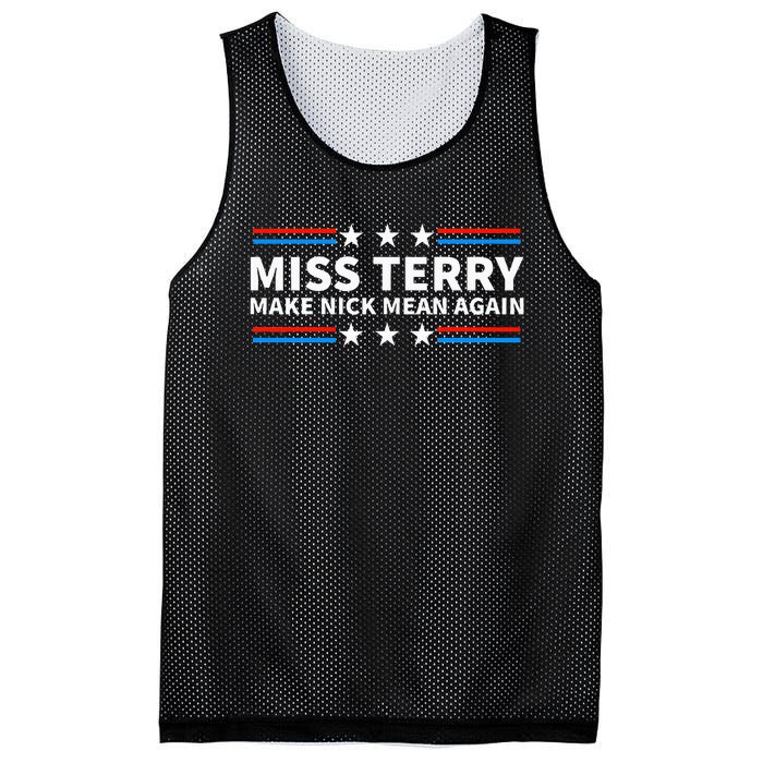 Miss Terry Make Nick Mean Again Funny Alabama Mesh Reversible Basketball Jersey Tank