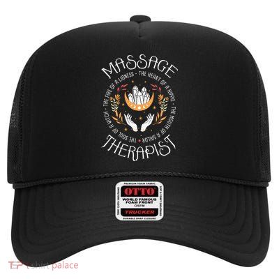 Massage Therapist Masseuse Massage Therapy Massotherapist High Crown Mesh Back Trucker Hat