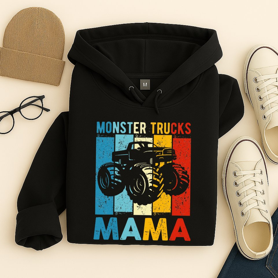 Monster Truck Monster Truck Mama Girl Mom Hoodie