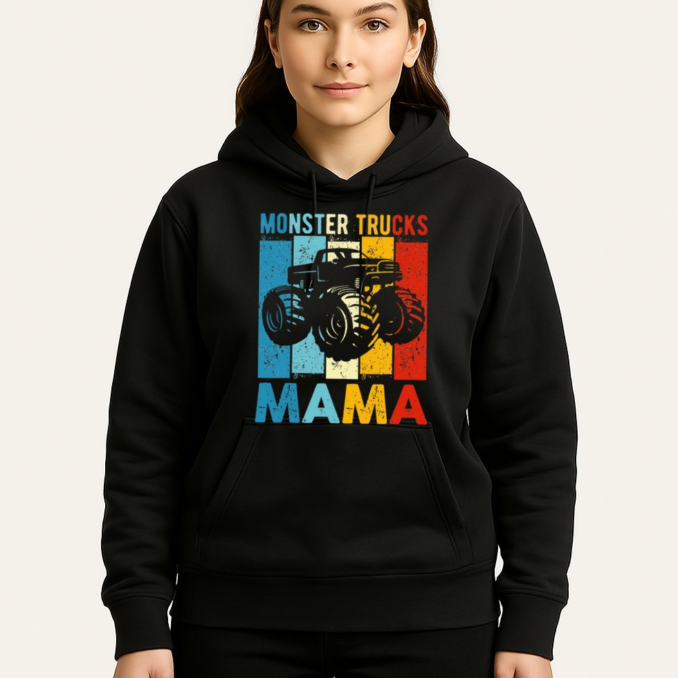 Monster Truck Monster Truck Mama Girl Mom Hoodie