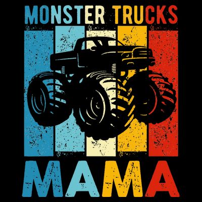 Monster Truck Monster Truck Mama Girl Mom T-Shirt