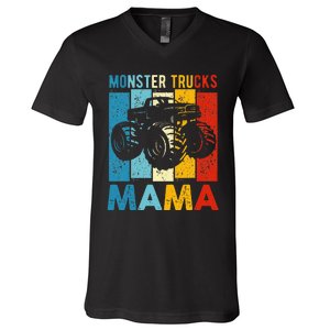 Monster Truck Monster Truck Mama Girl Mom V-Neck T-Shirt