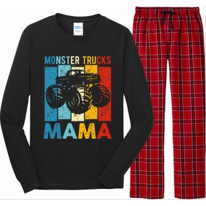 Monster Truck Monster Truck Mama Girl Mom Long Sleeve Pajama Set