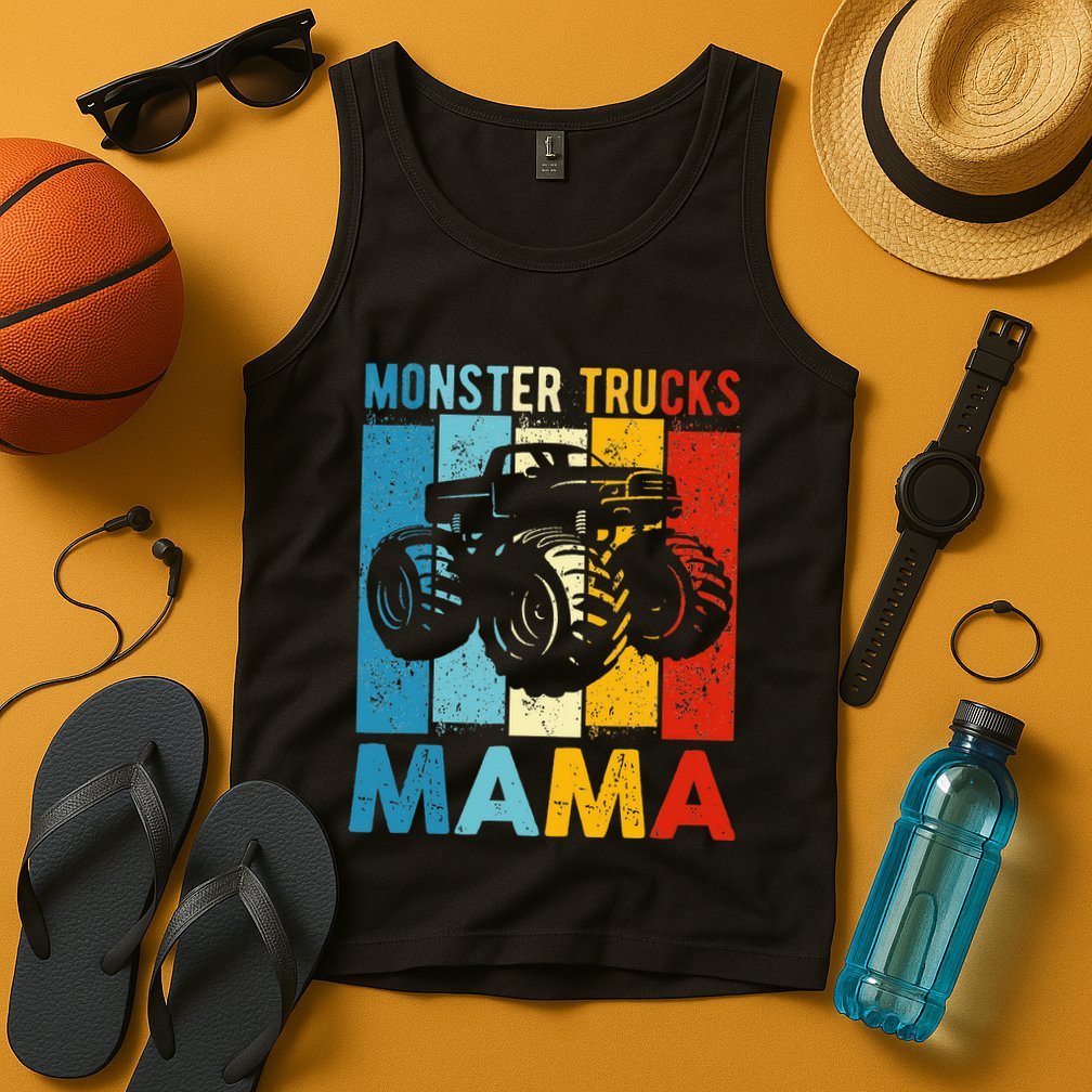 Monster Truck Monster Truck Mama Girl Mom Tank Top