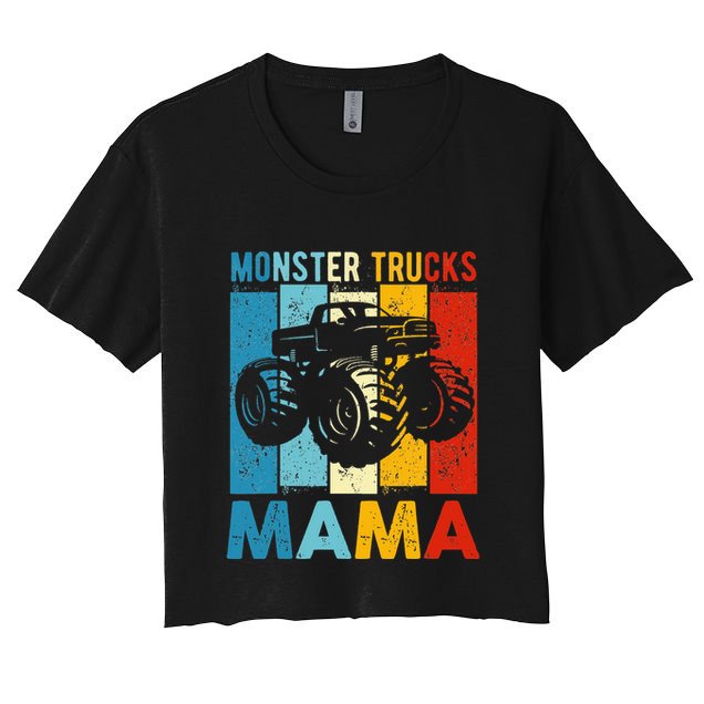 Monster Truck Monster Truck Mama Girl Mom Crop Top
