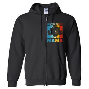 Monster Truck Monster Truck Mama Girl Mom Full Zip Hoodie