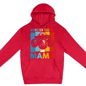 Monster Truck Monster Truck Mama Girl Mom Premium Pullover Hoodie