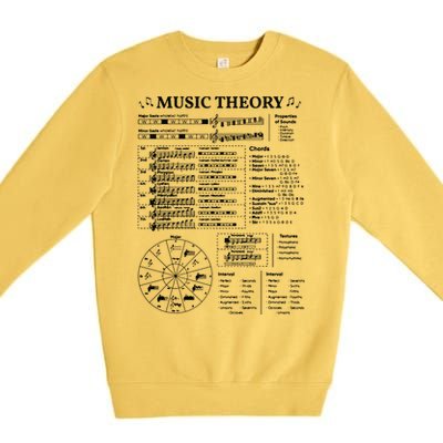 Music Theory Musician Music Teacher EDM School Premium Crewneck Sweatshirt