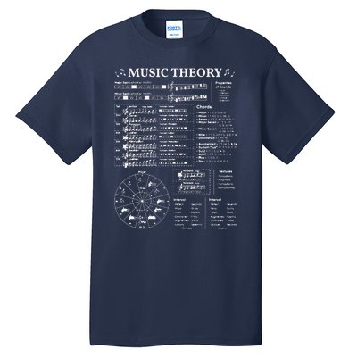 Music Theory Musician Music Teacher EDM School Tall T-Shirt