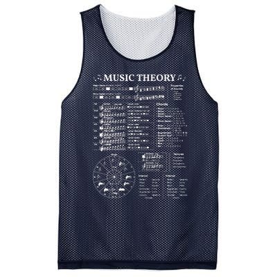 Music Theory Musician Music Teacher EDM School Mesh Reversible Basketball Jersey Tank