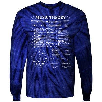 Music Theory Musician Music Teacher EDM School Tie-Dye Long Sleeve Shirt