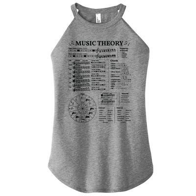 Music Theory Musician Music Teacher EDM School Women’s Perfect Tri Rocker Tank