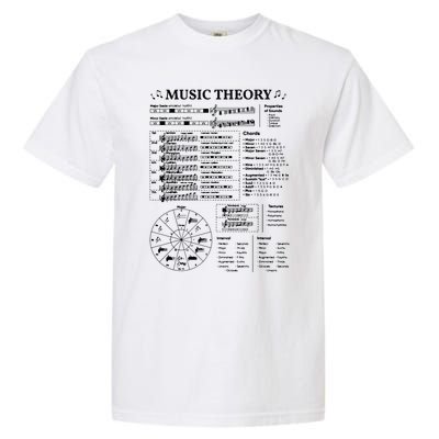 Music Theory Musician Music Teacher EDM School Garment-Dyed Heavyweight T-Shirt