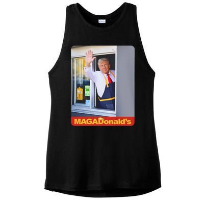 Magadonalds Trump Mcdonalds Ladies PosiCharge Tri-Blend Wicking Tank