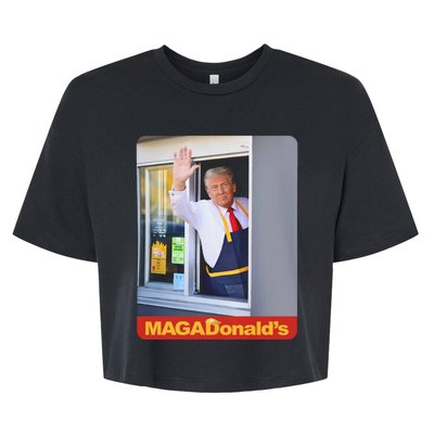 Magadonalds Trump Mcdonalds Bella+Canvas Jersey Crop Tee