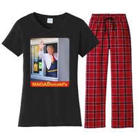 Magadonalds Trump Mcdonalds Women's Flannel Pajama Set