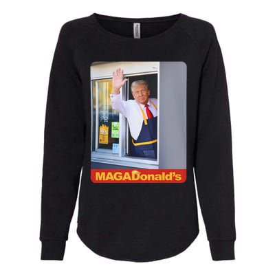 Magadonalds Trump Mcdonalds Womens California Wash Sweatshirt