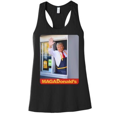 Magadonalds Trump Mcdonalds Women's Racerback Tank