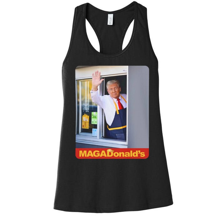 Magadonalds Trump Mcdonalds Women's Racerback Tank