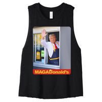 Magadonalds Trump Mcdonalds Women's Racerback Cropped Tank