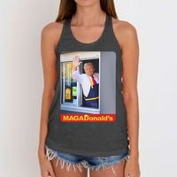 Magadonalds Trump Mcdonalds Women's Knotted Racerback Tank