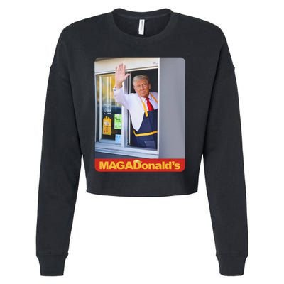 Magadonalds Trump Mcdonalds Cropped Pullover Crew