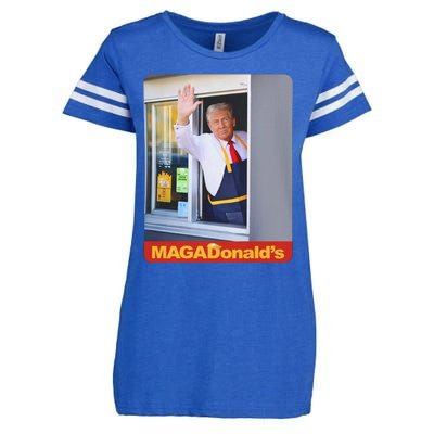 Magadonalds Trump Mcdonalds Enza Ladies Jersey Football T-Shirt