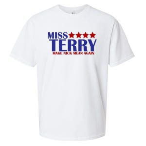 Miss Terry Make Nick Mean Again Sueded Cloud Jersey T-Shirt