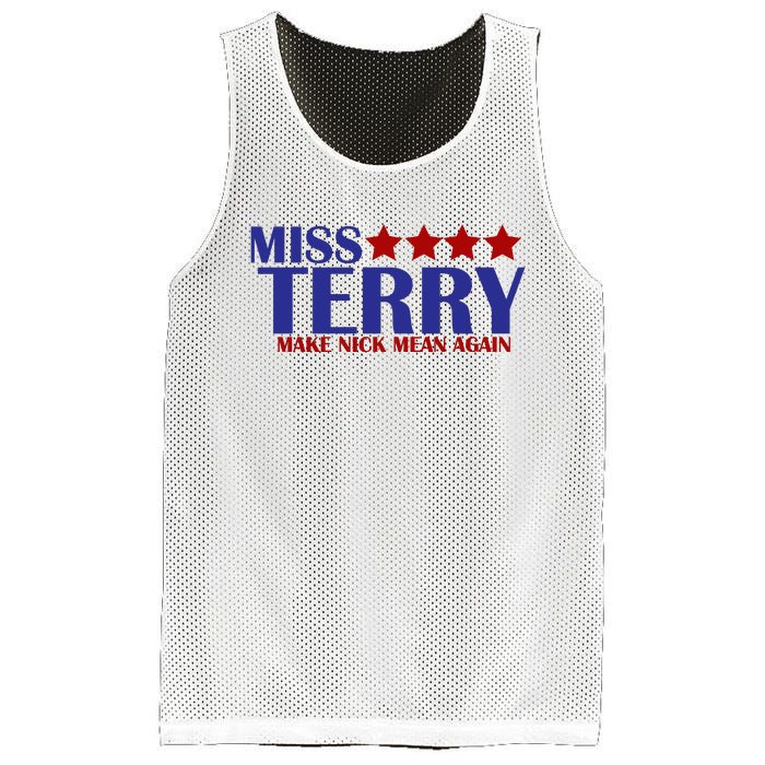 Miss Terry Make Nick Mean Again Mesh Reversible Basketball Jersey Tank