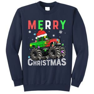 Monster Truck Merry Christmas Santa Hat Sweatshirt