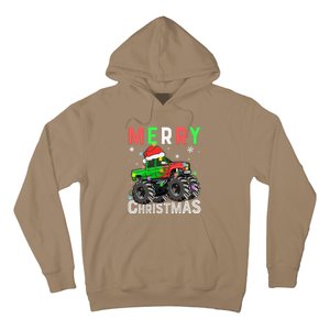 Monster Truck Merry Christmas Santa Hat Hoodie