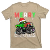 Monster Truck Merry Christmas Santa Hat T-Shirt