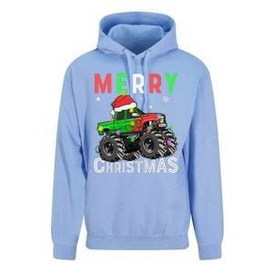 Monster Truck Merry Christmas Santa Hat Unisex Surf Hoodie