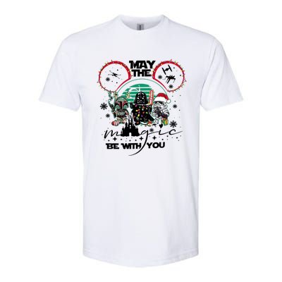 May The Magic Be With You Christmas Softstyle® CVC T-Shirt