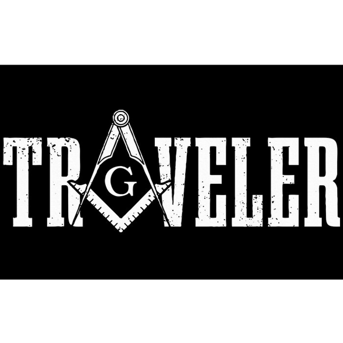 Mason Traveler Masonic Square And Compass Bumper Sticker