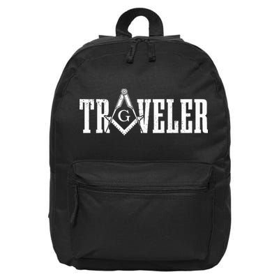 Mason Traveler Masonic Square And Compass 16 in Basic Backpack