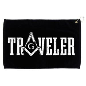 Mason Traveler Masonic Square And Compass Grommeted Golf Towel