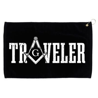 Mason Traveler Masonic Square And Compass Grommeted Golf Towel