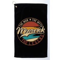 Maverick The Man The Myth The Legend Golf Towel