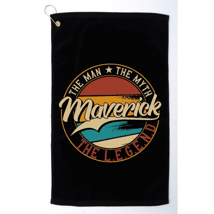 Maverick The Man The Myth The Legend Golf Towel
