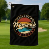 Maverick The Man The Myth The Legend Golf Towel