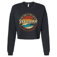 Maverick The Man The Myth The Legend Cropped Pullover Crew
