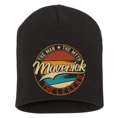 Maverick The Man The Myth The Legend Short Acrylic Beanie