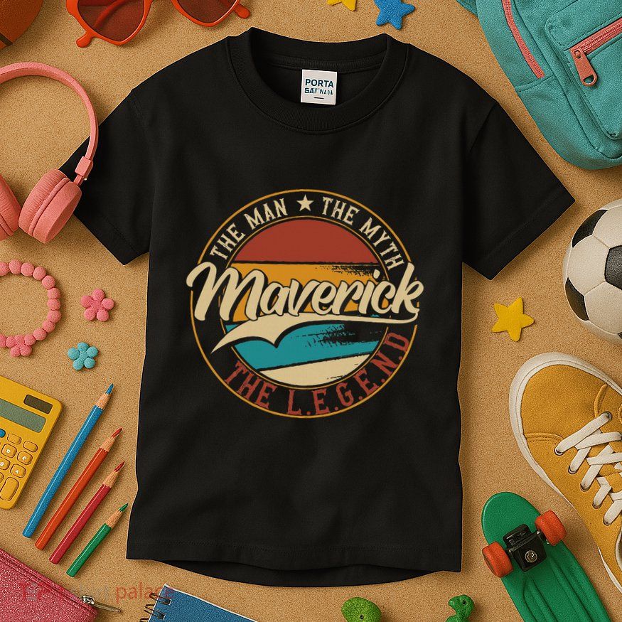 Maverick The Man The Myth The Legend Kids T-Shirt