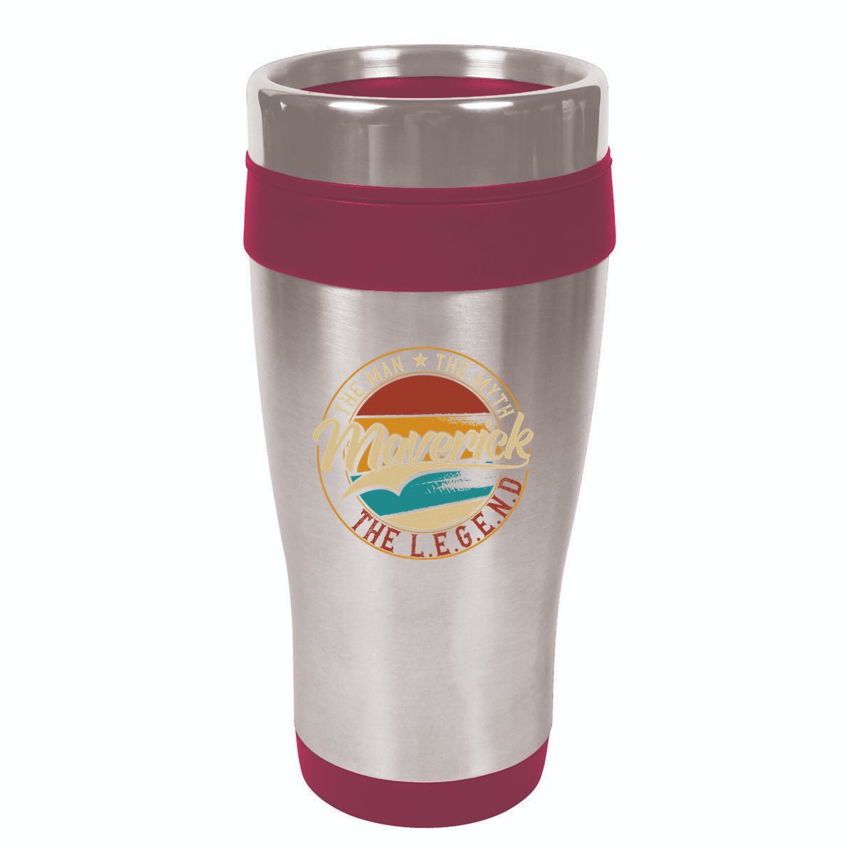 Maverick The Man The Myth The Legend 16oz Travel Tumbler