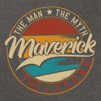 Maverick The Man The Myth The Legend Cotton Canvas Backpack